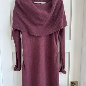 Athleta Ribbed Mock Neck Sweater Dress